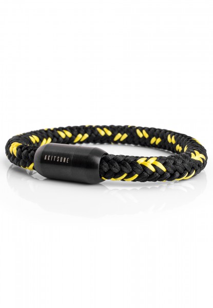 Pulsera portus mate negro -amarillo negro