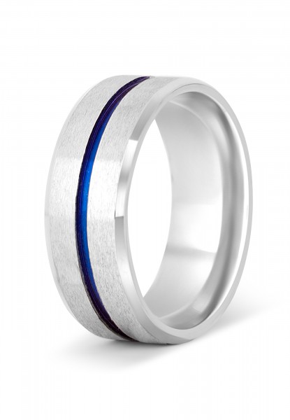 Anillo Seiryu Plata-Azul