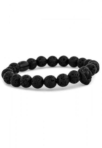 Bracelet Regis en perles noir mat - Lavastone