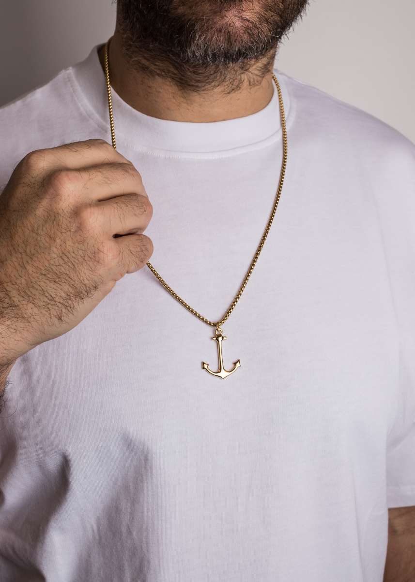 Portus Anchor Pendant Necklace Antique Silver Akitsune Premium Jewelry Online Shop Akitsune