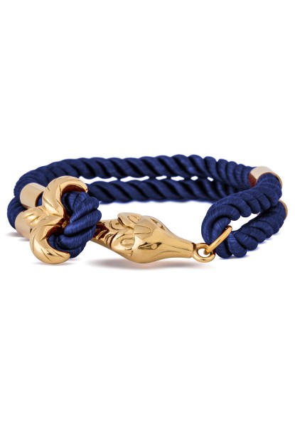 Vulpes Armband Gold - Navyblau