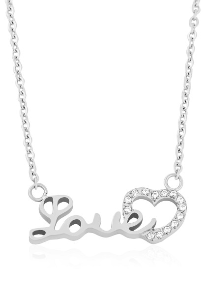 Love Necklace Silver 60 cm