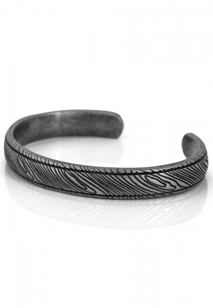 Orbis Bangle Antique Silver