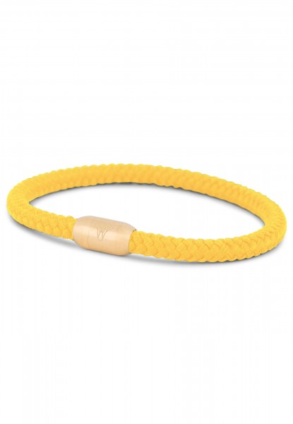 Silvus Nylon Bracelet - Matte Gold - Beige