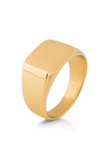 Solida Signet Ring Gold