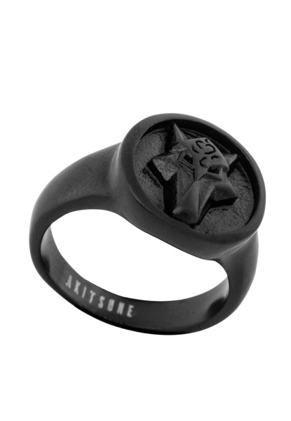 Anillo Ferus Negro Mate