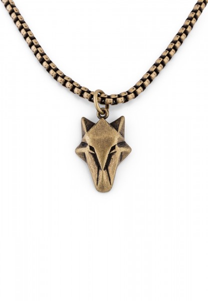 Pendentif / Collier Vulpes Laiton 70 cm