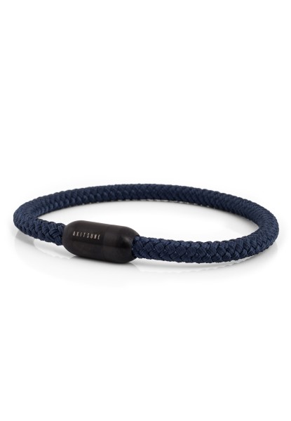 Pulsera de Nylon Silvus - Negro Mate - Azul Marino