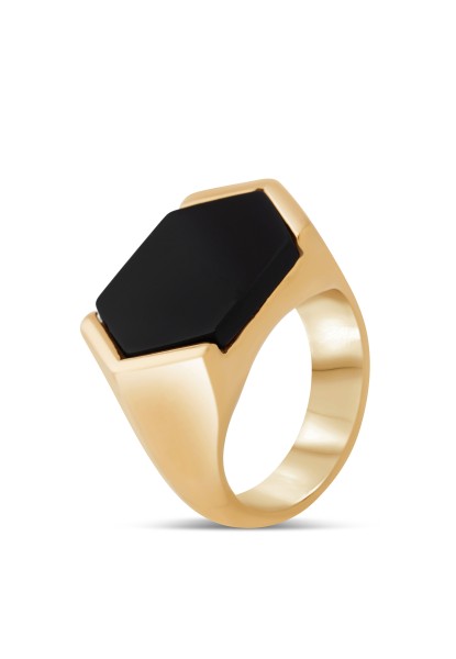 Abyss Ring Gold - Black