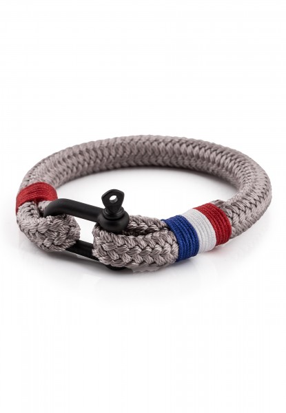 Oceans Schäkelarmband Armband - Schwarz Grau Rot Blau