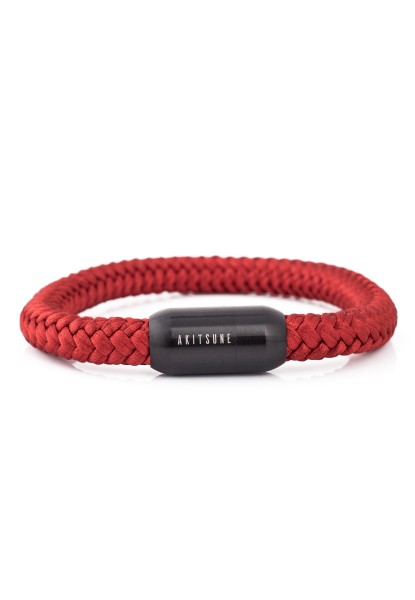 Portus Nautical Rope Bracelet Black-Winered