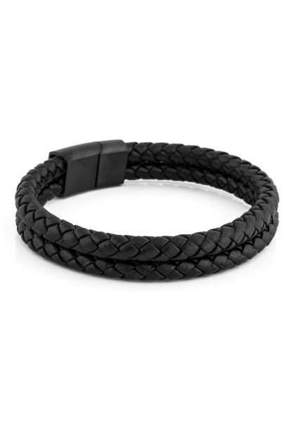 Simplicitas Bracelet Matte Black - Black - Akitsune Premium Jewelry ...