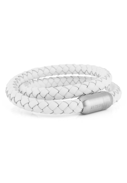 Bracelet en cuir Navis-bracelet en argent