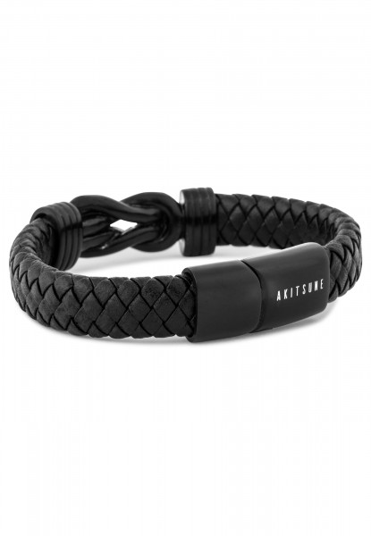 Serpent Leather Bracelet with Magnetic Clasp