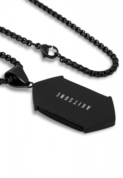 Abyss Pendant / Necklace Matte Black - Black 70 cm