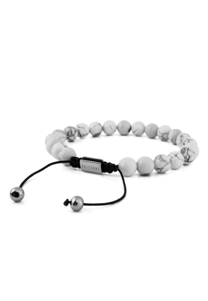 Bracelet de perles Regis noir mat - Noir