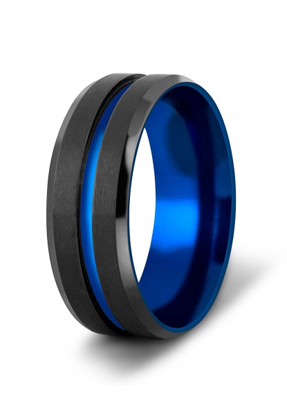 Seiryu Ring Blau-Schwarz