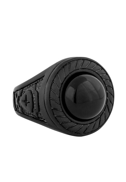 Bague Mortis Noir Mat