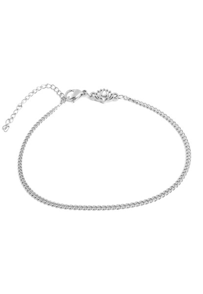 Cuban Chain Bracelet Silver 2 mm