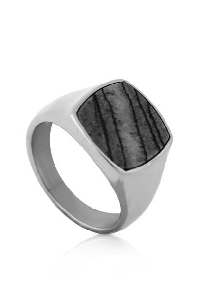 Anillo Opul Negro Mate